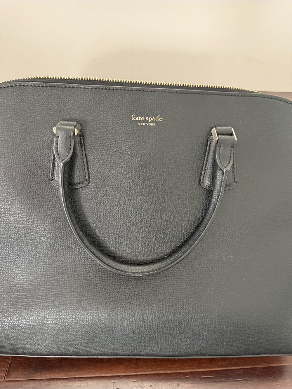 Kate Spade black computer bag - used once - excellent condition